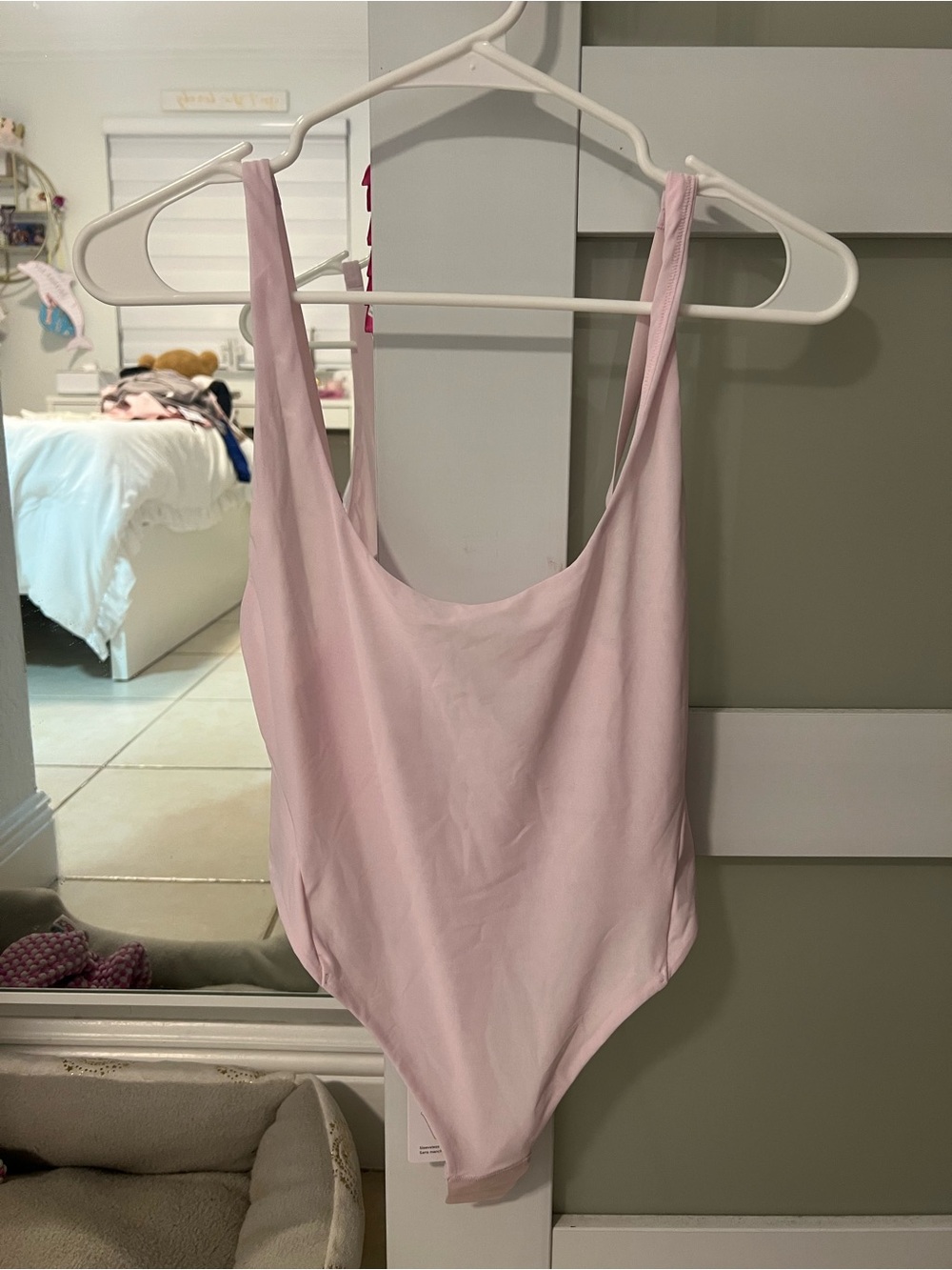 lululemon athletica Light Pink Scoop-Back Bodysuit